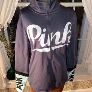PINK Victoria Secret 3 quarter zip pullover